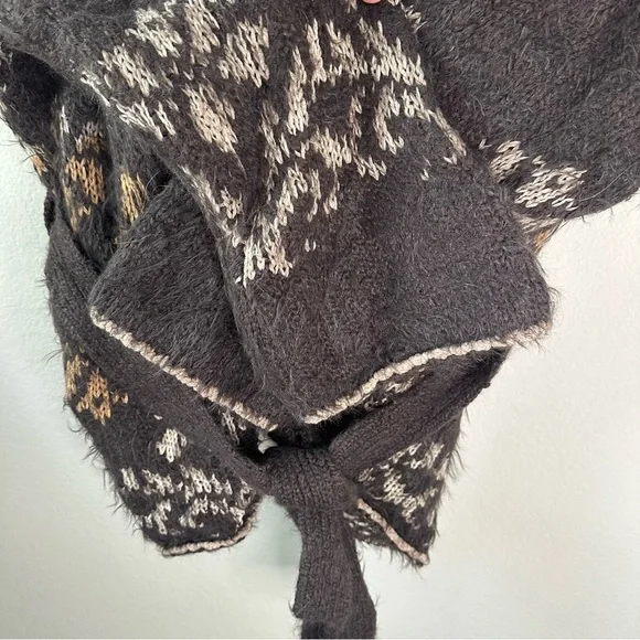 FREE PEOPLE Cable Mix Cardigan Sweater SZ M - Picture 4 of 8